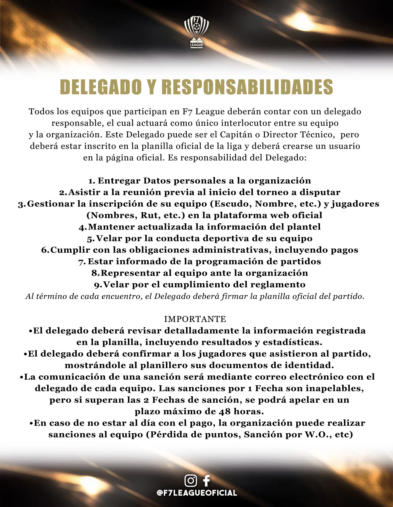 Reglamento oficial de F7 League — página 4 de 17